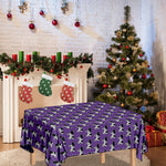 Purple Cow Pattern Print Tablecloth