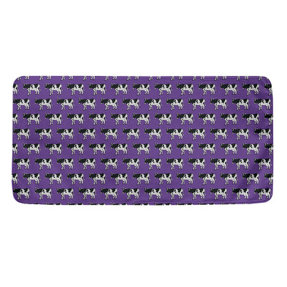 Purple Cow Pattern Print Towel