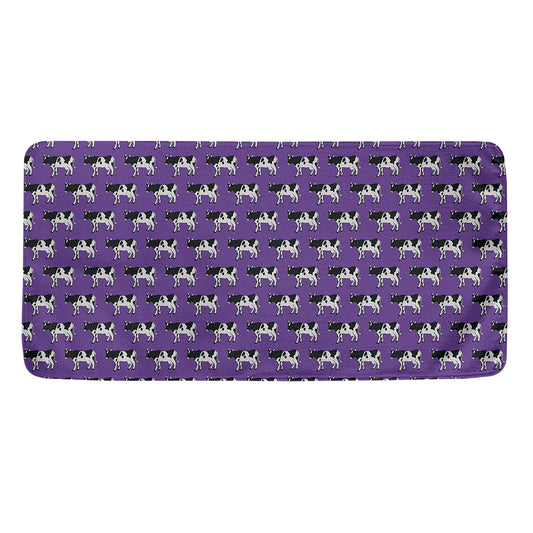 Purple Cow Pattern Print Towel