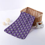 Purple Cow Pattern Print Towel