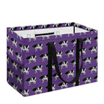 Purple Cow Pattern Print Utility Tote Bag