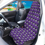 Purple Cow Pattern Print Waterproof Car Seat Cover