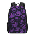 Purple Crystal Cosmic Galaxy Space Print 17 Inch Backpack