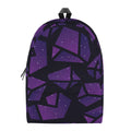 Purple Crystal Cosmic Galaxy Space Print School Backpack