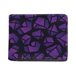 Purple Crystal Cosmic Galaxy Space Print Bifold Wallet