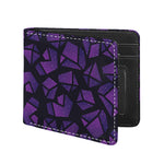 Purple Crystal Cosmic Galaxy Space Print Bifold Wallet