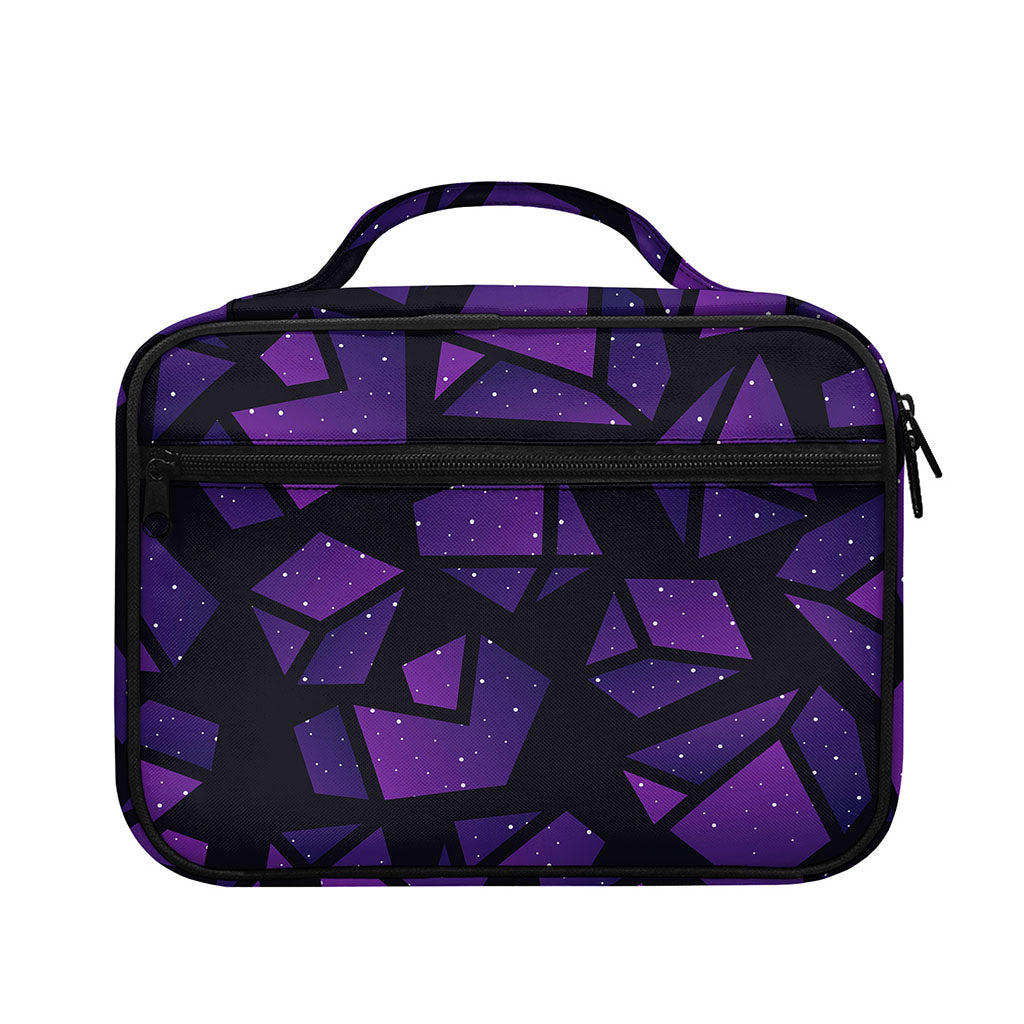 Purple Crystal Cosmic Galaxy Space Print Briefcase Bible Bag