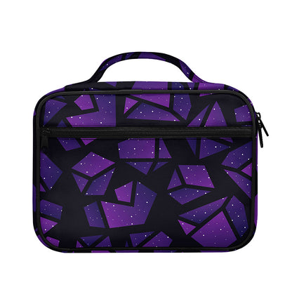 Purple Crystal Cosmic Galaxy Space Print Briefcase Bible Bag