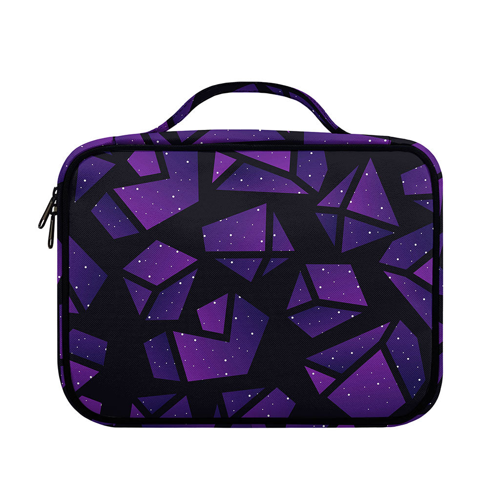 Purple Crystal Cosmic Galaxy Space Print Briefcase Bible Bag
