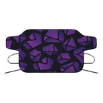 Purple Crystal Cosmic Galaxy Space Print Car Windshield Snow Cover