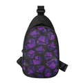 Purple Crystal Cosmic Galaxy Space Print Sling Bag