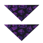 Purple Crystal Cosmic Galaxy Space Print Dog Bandana