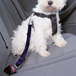 Purple Crystal Cosmic Galaxy Space Print Dog Seat Belt