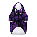 Purple Crystal Cosmic Galaxy Space Print Dog Zip Up Hoodie