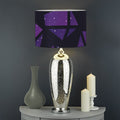 Purple Crystal Cosmic Galaxy Space Print Drum Lamp Shade