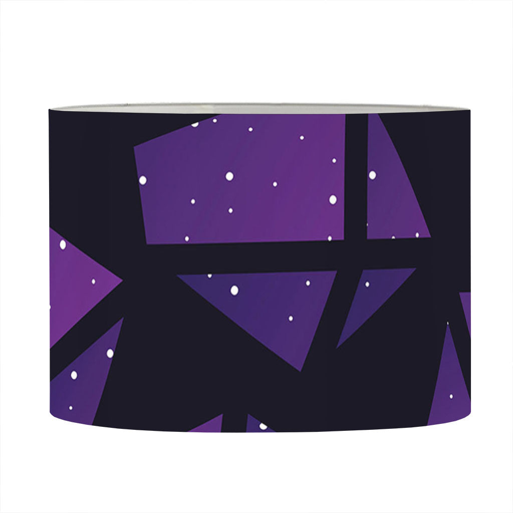 Purple Crystal Cosmic Galaxy Space Print Drum Lamp Shade