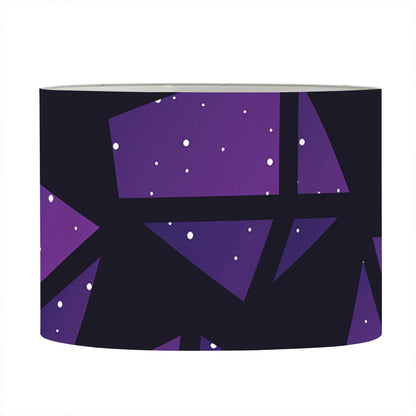 Purple Crystal Cosmic Galaxy Space Print Drum Lamp Shade
