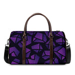Purple Crystal Cosmic Galaxy Space Print Duffle Bag