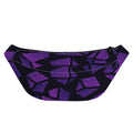 Purple Crystal Cosmic Galaxy Space Print Fanny Pack