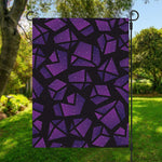 Purple Crystal Cosmic Galaxy Space Print Garden Flag