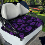 Purple Crystal Cosmic Galaxy Space Print Golf Cart Seat Cover
