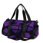 Purple Crystal Cosmic Galaxy Space Print Gym Bag