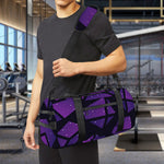 Purple Crystal Cosmic Galaxy Space Print Gym Bag