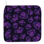 Purple Crystal Cosmic Galaxy Space Print Hand Towel