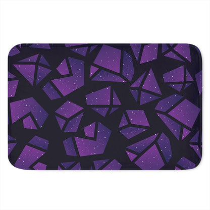 Purple Crystal Cosmic Galaxy Space Print Indoor Door Mat