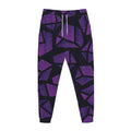 Purple Crystal Cosmic Galaxy Space Print Jogger Pants