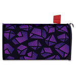 Purple Crystal Cosmic Galaxy Space Print Mailbox Cover