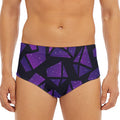 Purple Crystal Cosmic Galaxy Space Print Men's Triangle Swim Briefs