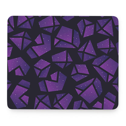 Purple Crystal Cosmic Galaxy Space Print Mouse Pad