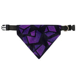 Purple Crystal Cosmic Galaxy Space Print Over The Collar Dog Bandana