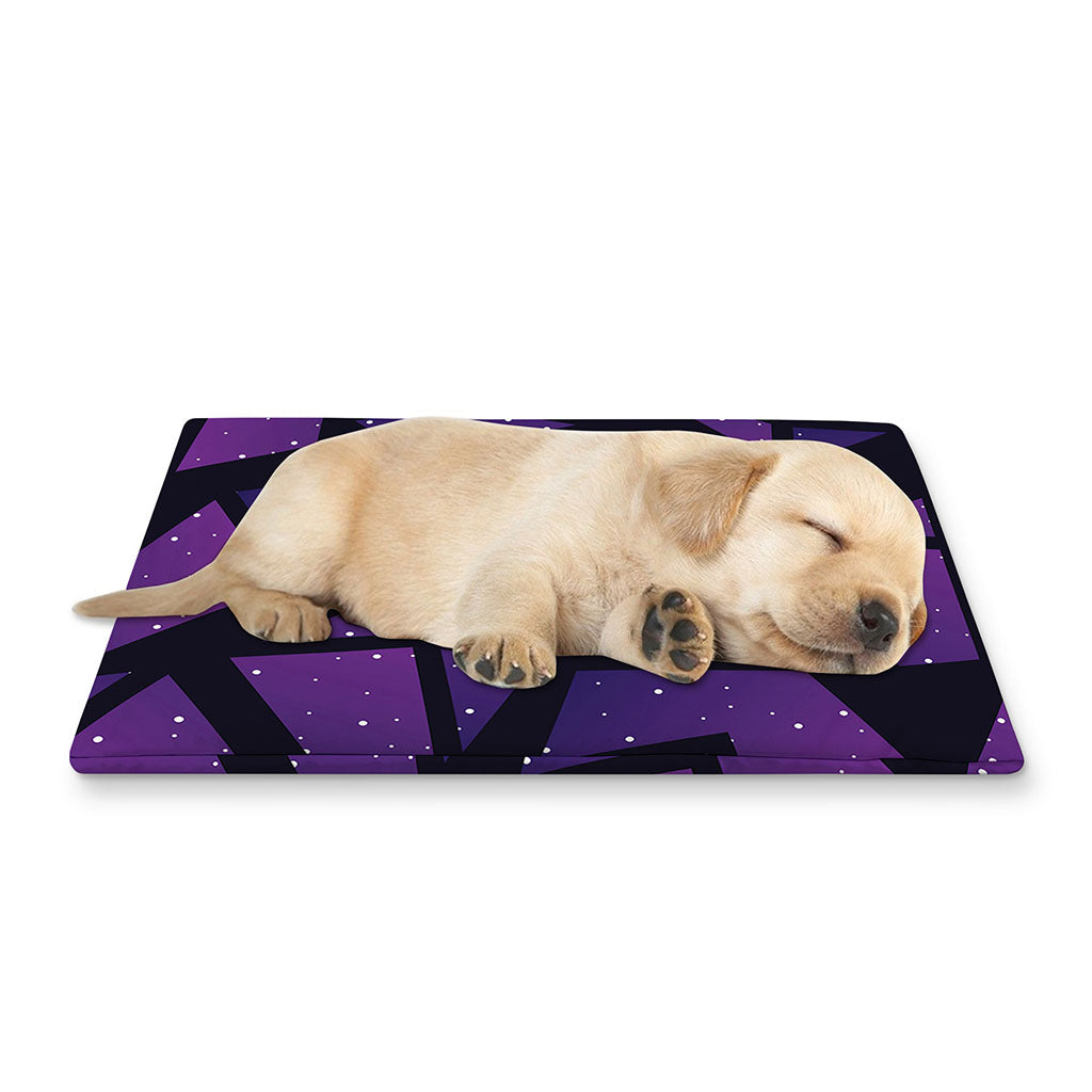 Purple Crystal Cosmic Galaxy Space Print Pet Cooling Mat Cover