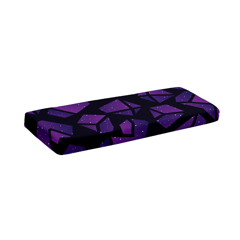 Purple Crystal Cosmic Galaxy Space Print Piano Keyboard Cover