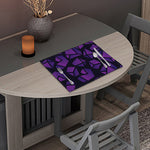 Purple Crystal Cosmic Galaxy Space Print Placemat