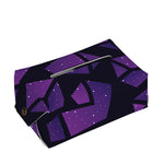 Purple Crystal Cosmic Galaxy Space Print Rectangle Tissue Box Cover