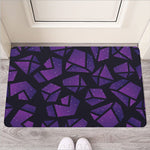 Purple Crystal Cosmic Galaxy Space Print Rubber Doormat