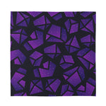 Purple Crystal Cosmic Galaxy Space Print Silk Bandana