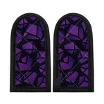 Purple Crystal Cosmic Galaxy Space Print Skillet Handle Cover