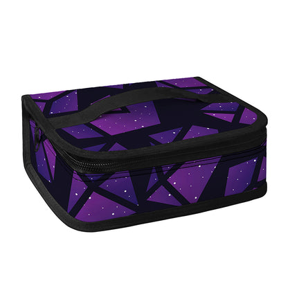 Purple Crystal Cosmic Galaxy Space Print Small Lunch Bag