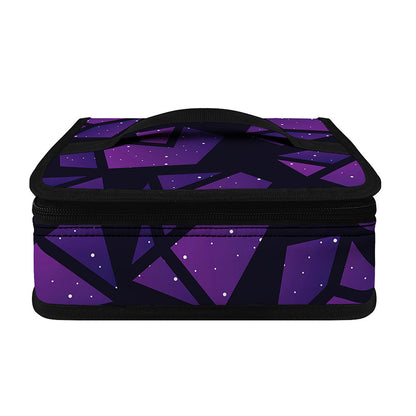 Purple Crystal Cosmic Galaxy Space Print Small Lunch Bag