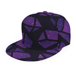 Purple Crystal Cosmic Galaxy Space Print Snapback Cap