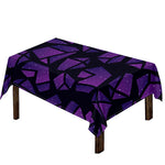 Purple Crystal Cosmic Galaxy Space Print Tablecloth