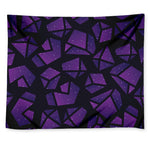 Purple Crystal Cosmic Galaxy Space Print Tapestry