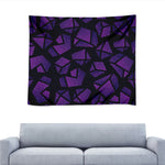Purple Crystal Cosmic Galaxy Space Print Tapestry
