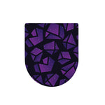 Purple Crystal Cosmic Galaxy Space Print Toilet Lid Cover