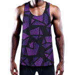 Purple Crystal Cosmic Galaxy Space Print Training Tank Top