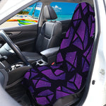 Purple Crystal Cosmic Galaxy Space Print Waterproof Car Seat Cover